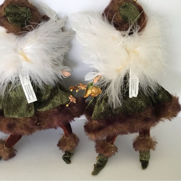 Trio of fairy dolls,  ? Woodland, hanging holiday ornaments. - Picture 12 of 12